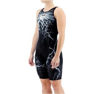 TYR Womens Oblivion Venzo Phantom Closed Back Swimsuit Tech Suit Size 27 VPOCB6A